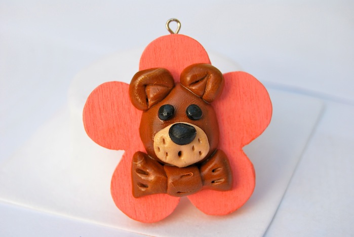 pendentif fleur nounours