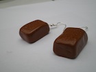 Boucles d'oreilles caramel
