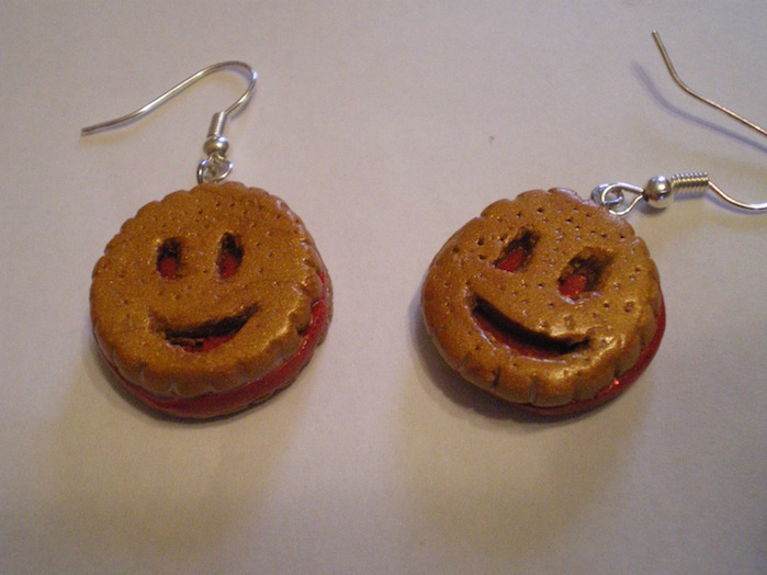Boucles d'oreilles BN fraise