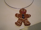 pendentif monsieur pain d'épice