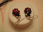 boucles d'oreilles coccinelle