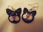 boucles d'oreilles félix le chat