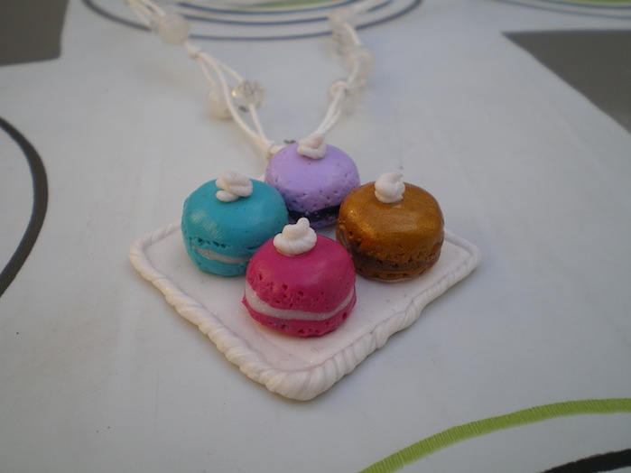 pendentif plateau macarons