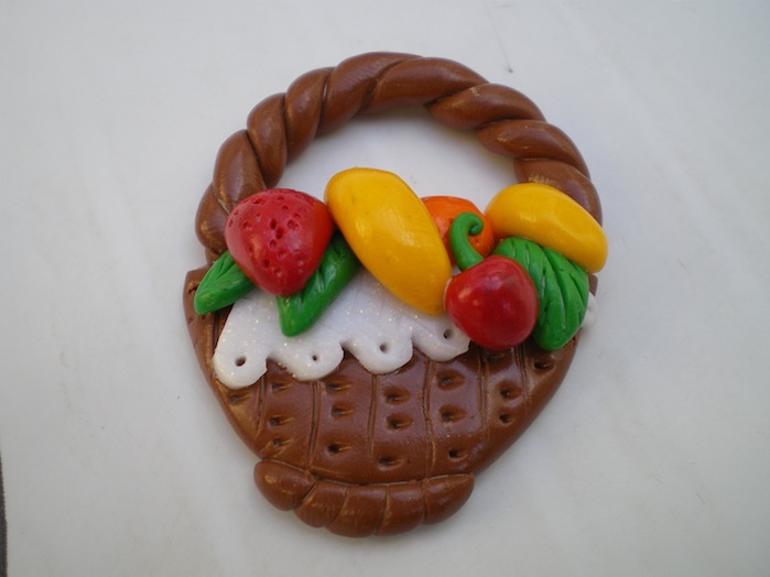Pendentif corbeille de fruits