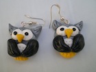 Boucles d'oreilles hibou
