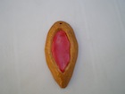Pendentif barquette fraise