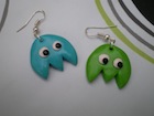 Boucles d'oreilles Pacman