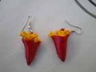 Boucles d'oreilles cornet de frites