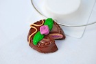 Pendentif gâteau au chocolat